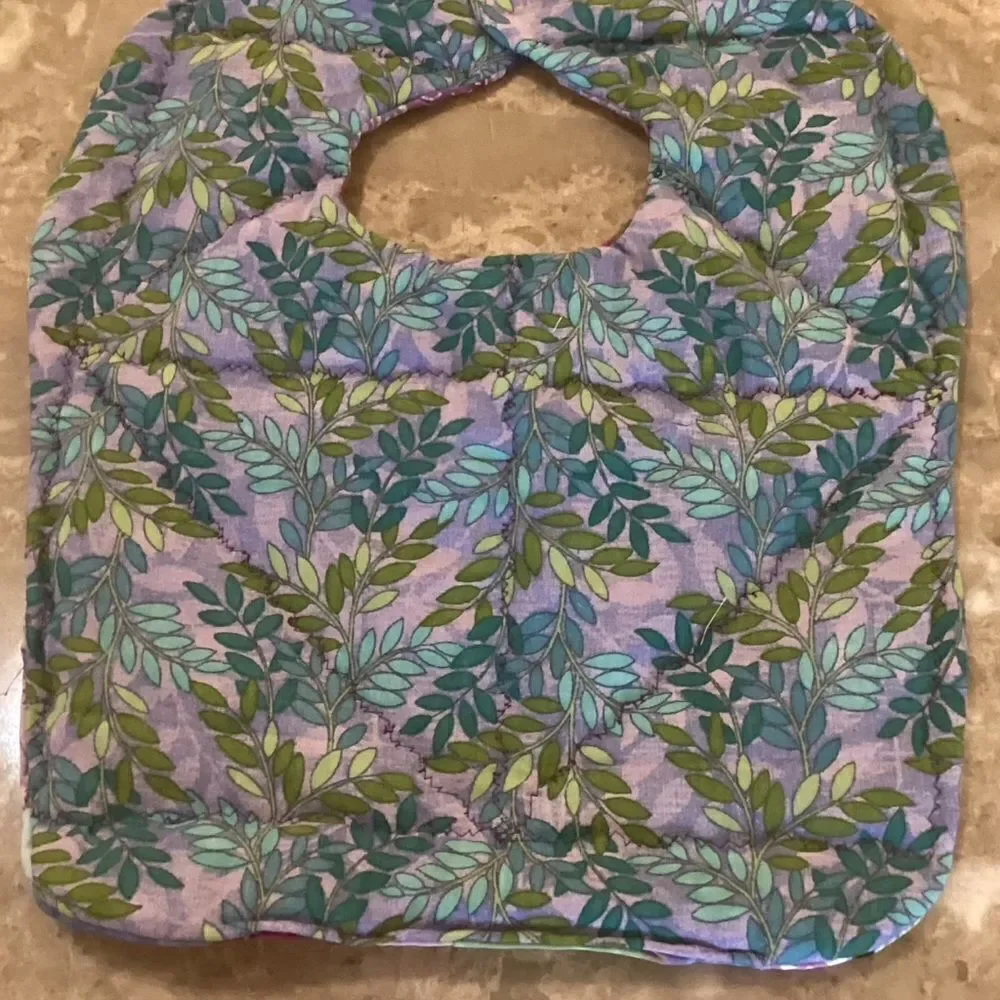 NWOT. Hand Crafted Quilted Reversible Baby Bib $12 ea. or 3/$25
